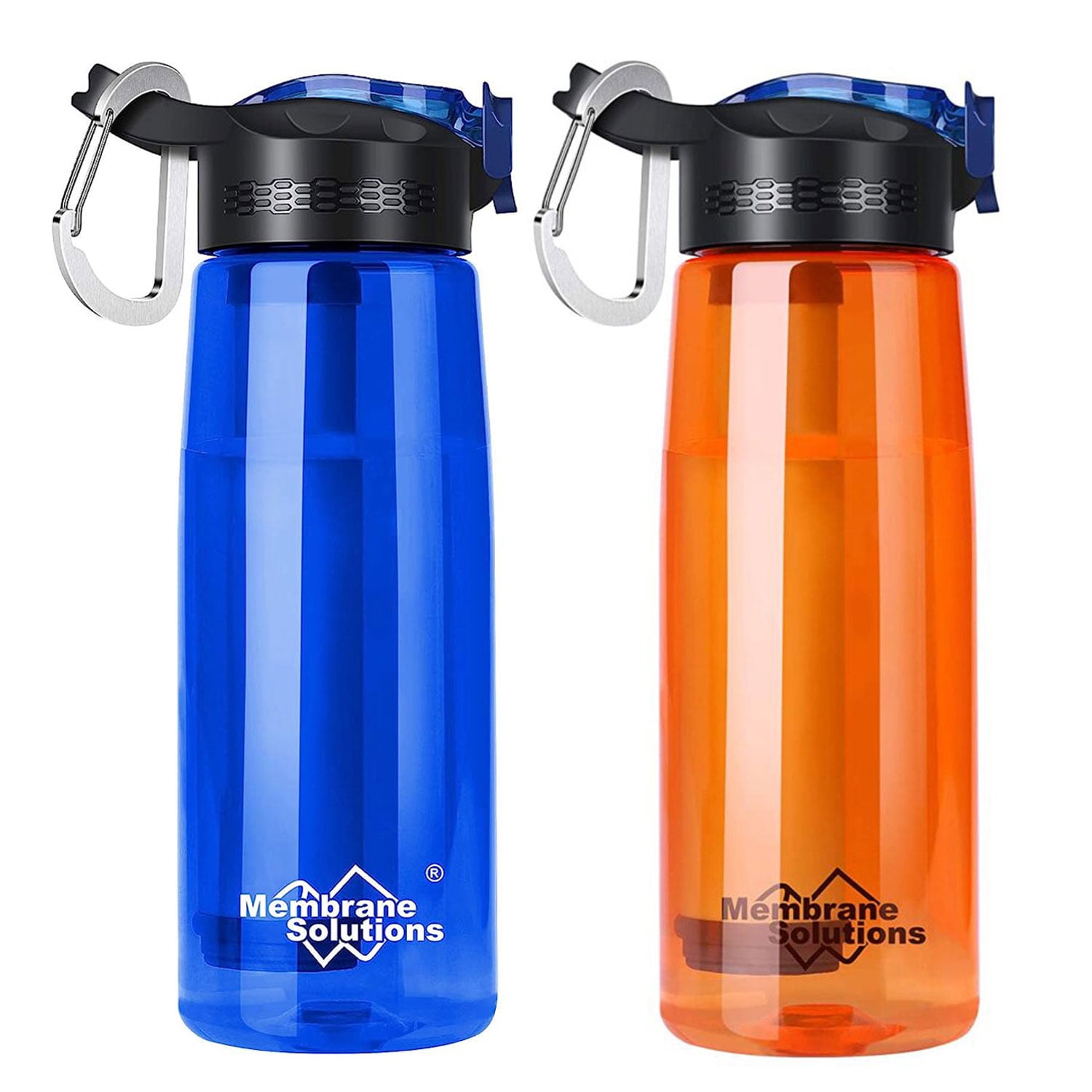Membrane Solutions Portable Water Bottle with 4Stage Filtration for