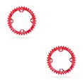 thumbnail image 2 of Eigraketly Juego de cadenas de bicicleta AM / XC, rueda de cadena de bicicleta redonda, placa de diente de aleación de aluminio reemplazable, Rojo 36T 2piezas, 2 of 6