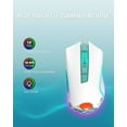 thumbnail image 3 of XVX Gaming Mouse Wired RGB Mouse Backlighting 7 Programmable Buttons 12000DPI Optical Sensor Coral Sea Theme Mouse White G705, 3 of 10