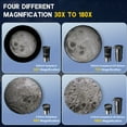 thumbnail image 5 of LAKWAR 114EQ Telescope, 900mm Reflector Telescopes for Adults (36X-180X）Professional Manual Equatorial Telescope Adults Astronomy, 5 of 13
