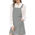 thumbnail image 1 of INSPIRE CHIC Robe Salopette à Carreaux pour Femme à Bretelles Ajustables, 1 of 6