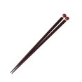 thumbnail image 1 of 1 par de palillos japoneses reutilizables de madera maciza para verduras y frutas (hongo rojo), 1 of 8