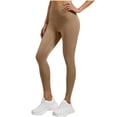 thumbnail image 2 of UVEASISHA Women's High Waisted Yoga Leggings Butt Lifting Tummy Control Stretchy Pilates Pants Lounge Ankle Length Comfy Going Out Skinny Tights Coffee 3XL, 2 of 6