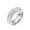 Silver Plated White, variant on Women Cubic Zirconia Ring 8mm Curved Eternity Rings Stacking Cz Wedding Bands Silver Plated White Size 9