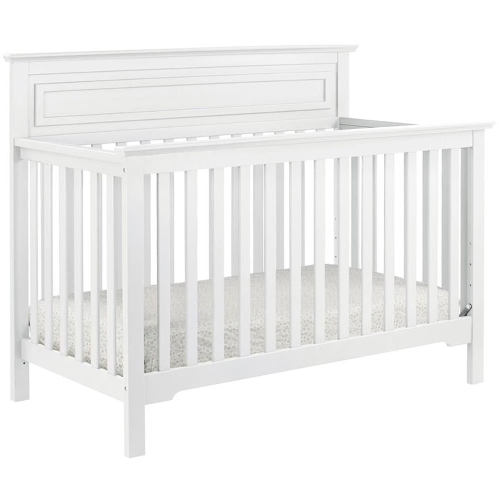 DaVinci Autumn 4 in 1 Convertible Crib in White and  Hypoallergenic Universal Fit 6 inch Ultra Firm Deluxe Crib Mattress Value Set
