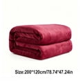 thumbnail image 7 of WOHAPY Upgrade Solid Fleece Blanket, Super Soft Warm Flannel Throw Rug, All-Season Sofa Bedding Portable Blanket L, 7 of 7