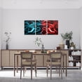 thumbnail image 2 of Erosebridal Gamer Gamepad Canvas Wall Art Set of 3, Neon Lines Stripes Framed Wall Art for Living Room, Video Game Theme Wall Decor for Kitchen, Luxurious Bedroom Decoration, 2 of 5