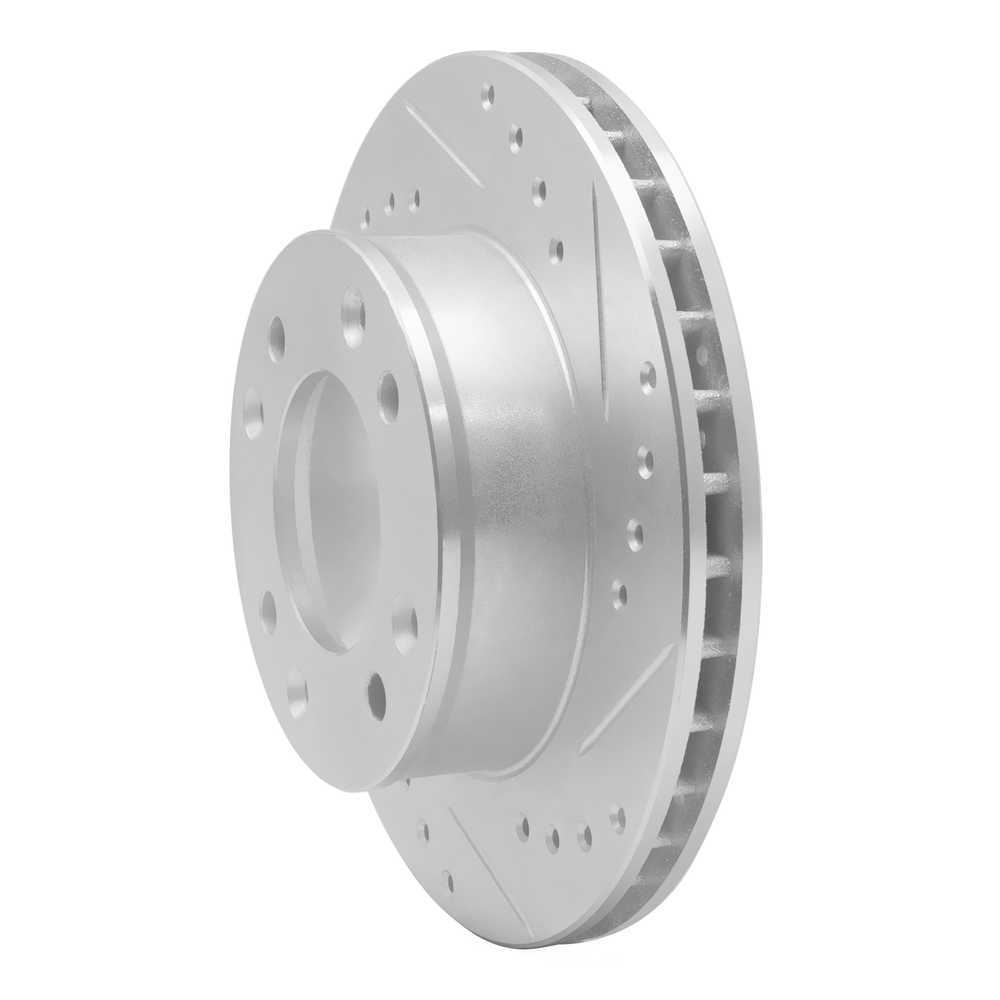 Dynamic Friction Company 631-80012R DFC Brake Rotor - Drilled And Slotted - Silver