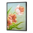 thumbnail image 3 of Ancient Red Tulips Flowers I 24 in x 32 in Framed Painting Canvas Art Print, by Designart, 3 of 5