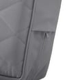 thumbnail image 5 of Classic Accessories Montlake FadeSafe Patio Chair/Loveseat Back Quilted Cushion, 25 x 22 x 4 Inch, Grey, 5 of 10