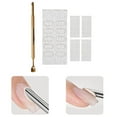 thumbnail image 3 of Lima de uñas, de búfer de uñas Acero inoxidable Reutilizable Suave Fácil agarre Tablero de uñas Manicura Pedicura Limpiador Herramienta para Salvador  Limas de uñas para empujar cutículas, 3 of 7