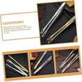 thumbnail image 3 of 2pcs Food Tongs Grill Outdoor Toaster Outdoor Sugar Tong BBQ Accessories Baking Bread Tongs Kitchen Tongs 24*1.2cm Silver&Gold, 3 of 4