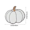 thumbnail image 3 of Deeceymbur Halloween Fall Pumpkin Shape Bath Floor Mat 23.62x15.75 Inch Blue Plush Rug Non-slip Washable Absorbent Floor Doormat for Thanksgiving Hotel Decor, 3 of 6