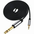 thumbnail image 2 of 3.5mm to 6.35mm Stereo Audio Cable 1/8 to 1/4 Male to Male Cable for Guitar Amplifier Mixer Microphone Recorder Laptop, 2 of 8