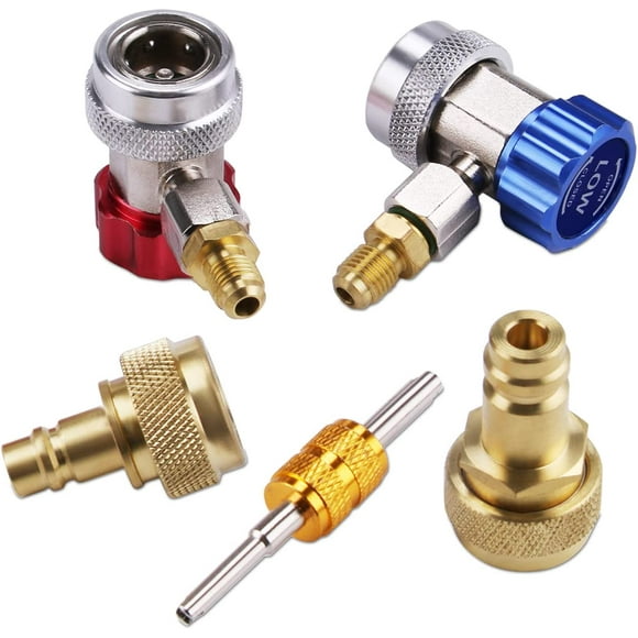 Adaptateurs A/C pour Voiture R1234YF R134A, Kit de Connecteurs de Coupleurs Rapides AC R134 R1234 R 134A 1234YF