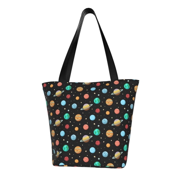 Easygdp Solar System Planets Space Bolso de Hombro para Mujer, Bolso Bandolera y Cartera de Mano Elegante para Uso Diario