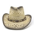 thumbnail image 4 of Womens Hats , Sunhats for Women Uv Protection , Sun Protection Hats for Women Classic Western Straw Cowboy Hat for Women and Men with Shapeable Wide Brim for Sun, 4 of 7
