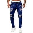 thumbnail image 1 of Uinagy Jeans Déchirés pour Hommes, 1 of 4