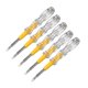 thumbnail image 1 of Bolígrafo Destornillador Probador de Voltaje, 100-500V, Detector de Circuito, Tubo de Luz, 10 Piezas, Transparente+Amarillo, 1 of 5