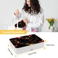 thumbnail image 5 of Fireflies Portable PU Leather Jewelry Display Necklace Organizer Earring Holder with Removable Compartment, 5 of 6