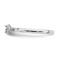 thumbnail image 4 of Sterling Silver Rhodium Plated Polished Diamond Ring, 4 of 6