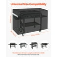 thumbnail image 4 of VEVOR Grill Cover, 59 inch BBQ Covers for Outdoor Grills, Waterproof, Fade Resistant, Weather Resistant Heavy Duty 600D Polyester, Easy On/Off, with Secure Buckles, Black, 4 of 9