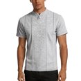 thumbnail image 4 of Yuncity Mens T-Shirts Plus Size Crew Neck Short Sleeve Solid Color Summer Relaxed Outdoor Daily Wear Men's Tops Size 4Xl Grey, 4 of 4