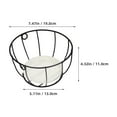 thumbnail image 2 of ibasenice Metal Wire Hanging Basket with Chain for Indoor Plants, Iron Plant Holder for Home and Garden, 2 of 8