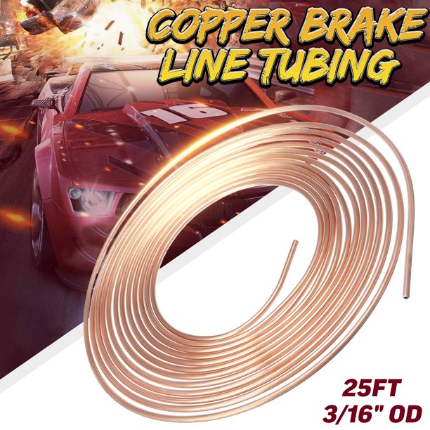 25ft Copper Nickel Brake Pipe Hose Line Piping Tube Coil Roll 3 16 Od