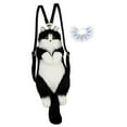 thumbnail image 2 of Mochila de peluche de gato Strade Fareast Limited con bufanda azul, 2 of 8