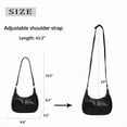 thumbnail image 2 of AOUNQ Shoulder Bags for Women Small Hobo Bags Crescent Shaped Cute Retro Tote Handbag Mini Clutch Purse with Zipper Closure, 2 of 6