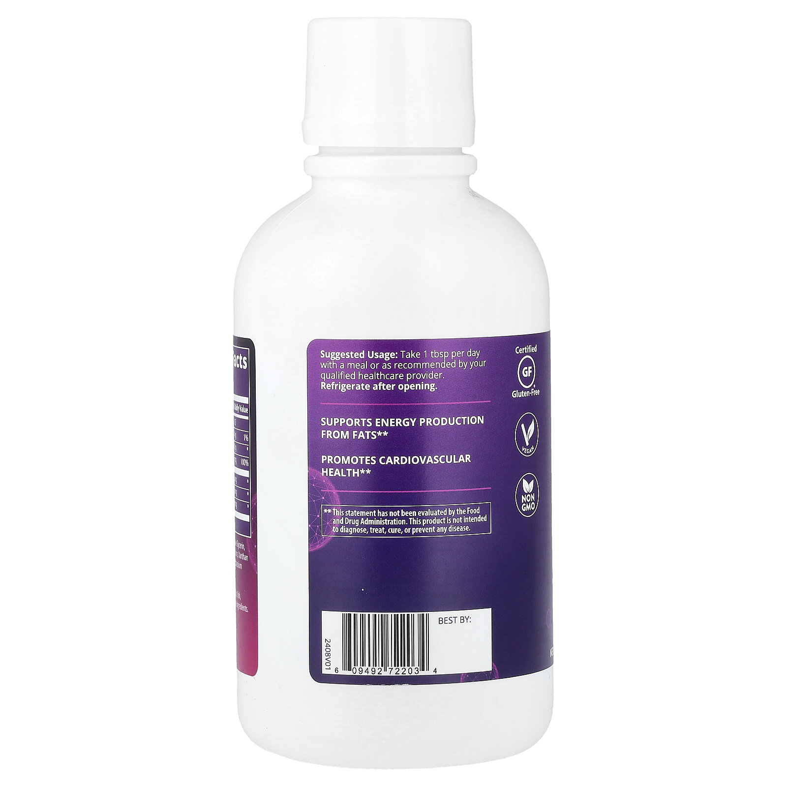MRM Nutrition CoQ-10 L-Carnitine, Cherry-Pomegranate, 16 fl oz (480 ml)
