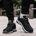thumbnail image 2 of Xiaoxatg Men's Casual Shoes Low Top Breathable Strap Lightweight Sports Shoes for Everyday Comfort and Style 8 Black, 2 of 5