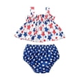 thumbnail image 7 of mgoYE Toddler Girl Clothes 3t Toddler Baby Girls Summer 4th of July Outfits Patriotic T Shirts + Pants 2 Piece Set|Dark Blue 4-5 Years, 7 of 7