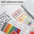 Milue Writable Index Labels Colorful Letter Stickers Sticky Index Tabs ...
