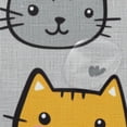 thumbnail image 4 of Yayeee Shower Curtain with Hooks 72"x72" Waterproof Fabric Bathroom Hanging Decor, Cute Cat Pattern, 4 of 5