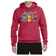 thumbnail image 2 of Wild Bobby, Colorful Softball Mom, Mother's Day, Unisex Graphic Hoodie Sweatshirt, Vintage Heather Red, X-Large, 2 of 3