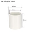 thumbnail image 2 of Unique Bargains 50mm Straight PVC Pipe Fitting Coupling Adapter Connector 1 Pcs, 2 of 3