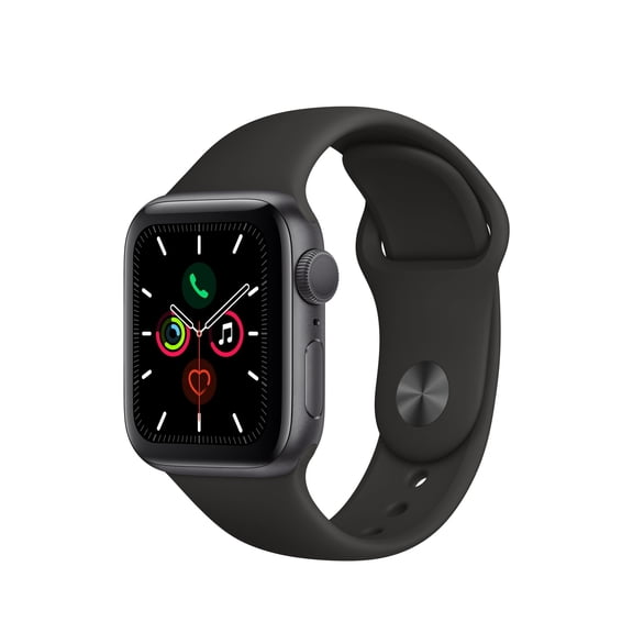 Apple Watch Series 5 (GPS, 40mm) - Space Gray Aluminum Case with Black Sport Band - Used