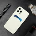 thumbnail image 6 of Allytech Case Compatible with iPhone 15 Pro, [Card Holder] [Soft TPU] [Ultra Slim & Lightweight] Shockproof Anti-Fingerprint Case for iPhone 15 Pro - White, 6 of 6