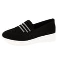 thumbnail image 2 of AUDeals Women's Orthopedic Sneakers, Breathable Woven Mesh Shoes with Arch Support for Standing All Day Comfort (Black, 9), 2 of 9