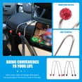 thumbnail image 5 of TAILTOSS 4Set Headrest Hooks Car Stainless Steel Assorted Color 12x7cm, 5 of 5