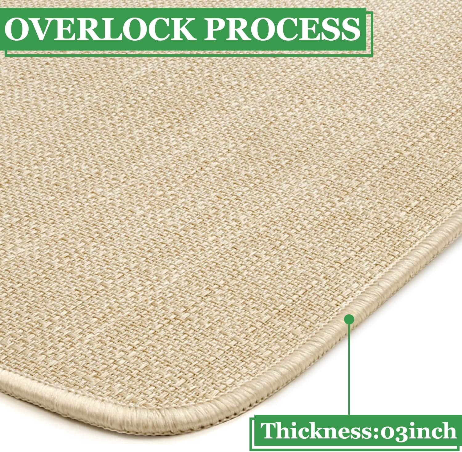 Happy Easter Door Mat Funny Text Indoor mat, Green Holiday Spring Creative Decorative Seasonal Burlap Welcome Floor Mat Switch Mat for Outdoor 17 x 30 in