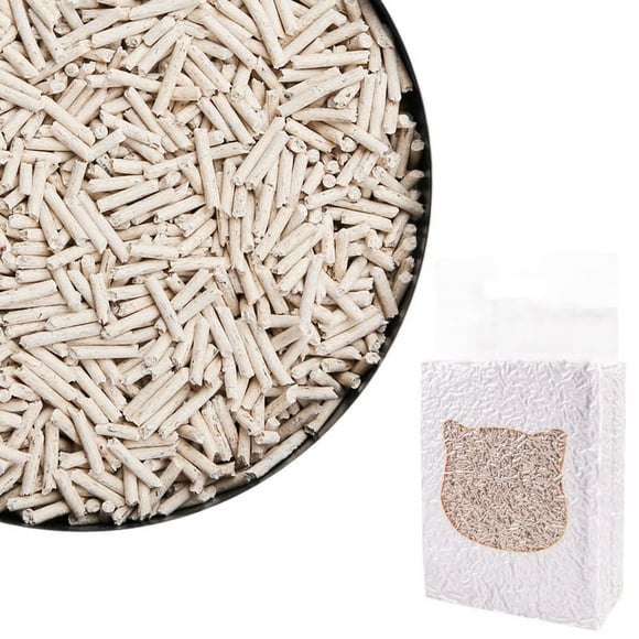 Green tea flavored tofu cat litter deodorizing pet cat supplies snacks bentonite cat litter