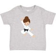 thumbnail image 3 of Inktastic Karate Girl, Cute Girl, Black Belt, Brown Hair Girls Baby T-Shirt, 3 of 5