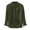 Army Green, variant on Lroveb Mens Linen Shirts Shirts Cotton T Linen Button Baggy Long Plus Men's Pocket Sleeve Solid Size Blouse Blue