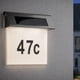 thumbnail image 5 of Letrero de número de casa solar para exterior | Placa de dirección de acero inoxidable iluminada con LED | Tableta de puerta iluminada con energía solar | Números y letras preimpresos de bricolaje, 5 of 7