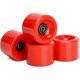 thumbnail image 1 of Juego de 4 ruedas de longboard YUANXCMXG 70 mm 78 A con rodamientos negros Abec 9 rojo, 1 of 5