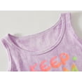 thumbnail image 2 of Beezizac Girls Cute Summer Tank Top & Shorts 2-Piece Pajamas – Violet Tie Dye Outfit Sleepwear Size 18, 2 of 8