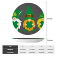 thumbnail image 2 of Yiaed Spring St Patrick’S Day Irish Gnomes Print Bone China Decorative Plate Ceramic Dinner Plates Art Crafts with Display Stand-6in, 2 of 6